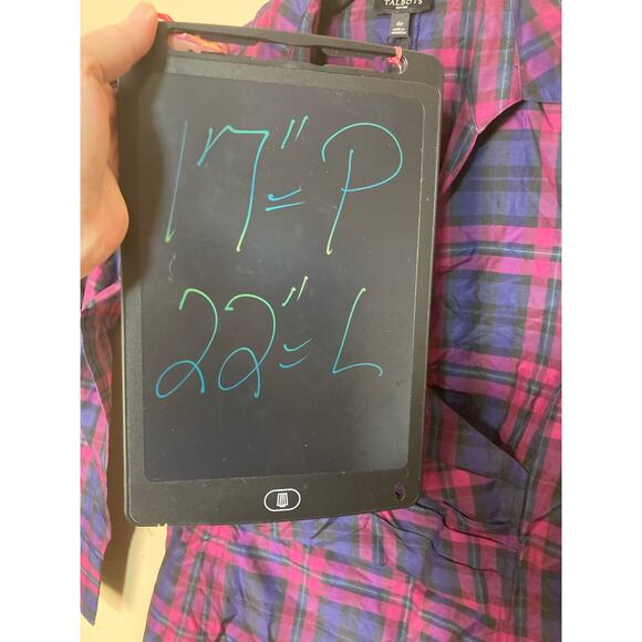 Talbots Plaid Faux Wrap Blouse with Side Zipper Size 4P - Picture 12 of 12